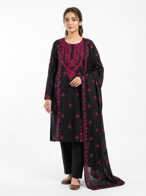 Midnight Black 3-Piece Premium Lawn Unstitched
