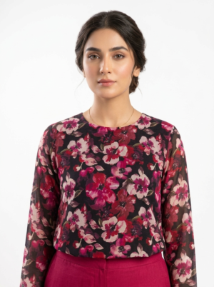 Dark Abstract Bloom Dress