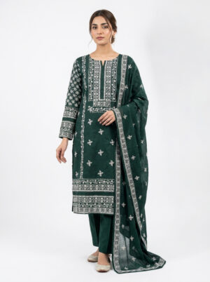 Floral Green– Summer 3-Piece Printed Suit